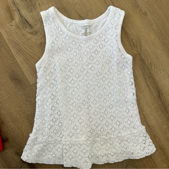 Tommy Hilfiger Red Ruffle Tank Top And White French Toast s6 - Great condition - Picture 6 of 9